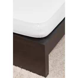 Jersey fehér lepedő 140-160x200 cm