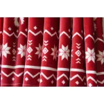 Naturtex pléd sherpa 130x170 cm szarvas fehér-bordó 