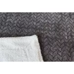 Naturtex sherpa design kétoldalas pléd - Ombre Grey 150x200 cm