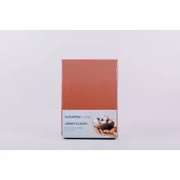Jersey terracotta lepedő 80-100x200 cm