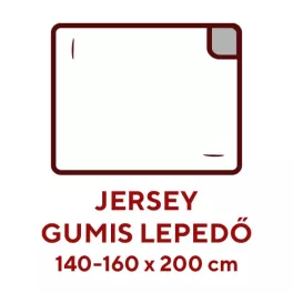 JERSEY GUMIS LEPEDŐ 140-160X200